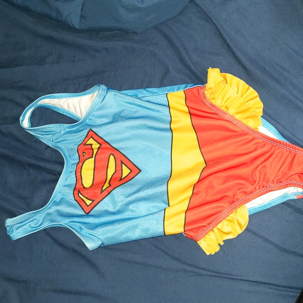 SuperGirl One Piece Bathing Suit 4T